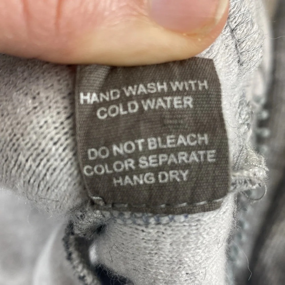 Ryu Sweater Cardigan Womens Medium Gray Long Sleeve Ruffle Drape Lace ModCloth‎ - Picture 5 of 13